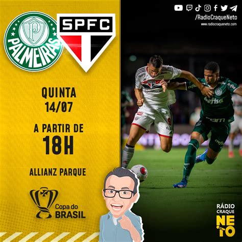 jogo do palmeiras na rádio craque neto